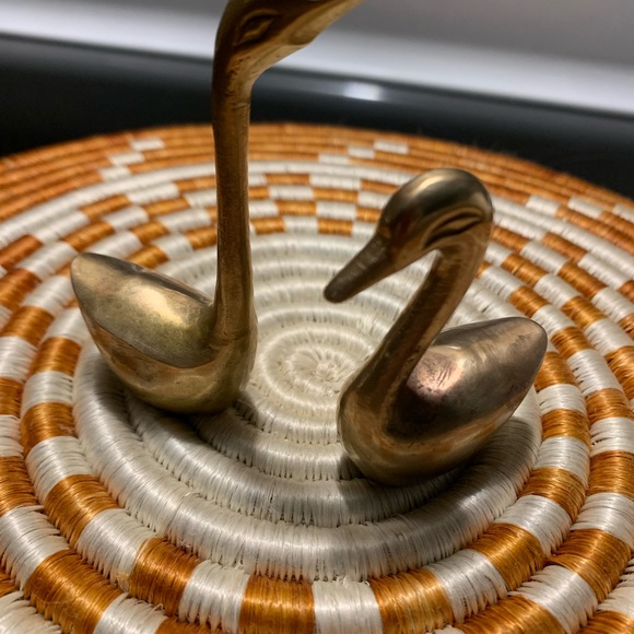 Brass swans vintage - Picture 15 of 16